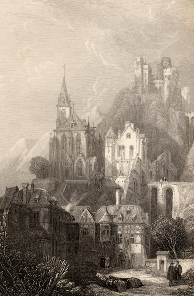 Trarbach, graviert von E.I. Roberts, Illustration aus 